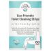 Toilet Bowl Cleaner Strips - 60 Cleans Plastic-free Dye-free With Lemon Essential Oil