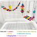 6-Pack Bird Parrot Swing Ladders & Chewing Toys - Cage Accessories for Small Parakeets, Cockatiels, Lovebirds, Conures, Macaws, Finches - Buy Online on SooperMarket.com