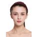 WIG ME UP CXT-006-120 Garnet Red Braided Hairband | Traditional Costume Headband - 2cm Wide International Shipping Available - Buy Online on SooperMarket.com