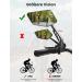 Coicer Left Bike Mirror - Extra Large 360 Adjustable Rear View Mirror for e-Bikes & e-Scooters - Universal Handlebar Compatibility - Buy Online on SooperMarket.com