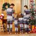 PatPat Family Christmas PJs Matching Sets - Reindeer & Snowflake Patterned Sleepwear for Couples & Kids (8-9 Years) - Royal Blue - Buy Online on SooperMarket.com