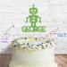 Cakeshop Cake Decoration Pack | Robot Alien Birthday Premium Double Sided Glitter Card Cake Topper & 25g Party Pack of Cake Sugar Sprinkles | Custom Name & Age Cake Decorations (Green) Non-Prime Glitter Card: Green - Buy Online on SooperMarket.com