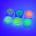 UV Glow Body Face Glitter Gel  6 Colors Luminous Iridescent Chunky Glitter  Self-Adhesive UV Black Light Glitter for Body Face Hair Eyeshadow  Glitter for Carnival Party Halloween Makeup 01 Set A