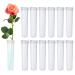 BEADNOVA Flower Water Tubes 2.8 Inch Plastic Water Tubes for Flowers Floral Vials with Caps for Decoration Flower Arrangement (Clear  60 Pcs) 60pcs