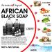 Aroma Depot Raw African Black Soap 1/2 Gallon - 100% Natural for Acne, Eczema, Psoriasis - Handmade from Ghana - Buy Online on SooperMarket.com