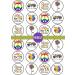 PRECUT LGBTQ Edible Cupcake Toppers - LGBTQ Pride Theme Premium Thickness SWEETENED VANILLA - wafer card disc cake decorations (Pack of 12) - Buy Online on SooperMarket.com