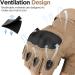 Mossy Oak Fingerless Tactical Gloves with Hard Knuckle - Tan, Large - Buy Online on SooperMarket.com