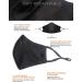 Adjustable Breathable Sport Face Mask Black 2 Pack | Reusable Washable Comfort Mask for Men Women Youth - Buy Online on SooperMarket.com