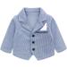 Famuka Baby Boy Formal Wedding Outfit Suit 18 Months Blue | Gentleman Tuxedo 2 PCS with Bows Outwear - Buy Online on SooperMarket.com