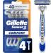 Gillette Sensor3 Men's Disposable Razor Bundle | Sensor3 and Sensor3 Sensitive (4 Razors Each) Razor + Razor 4 Count 4 Count (Pack of 1) - Buy Online on SooperMarket.com