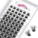78pcs Crislashes DIY Individual Lashes, Eyelash Clusters D Curl Mix 8-16mm Length 13 Rows Lash Clusters Reusable Wide Stem Soft Lightweight Dramatic Look Lashes For Home Use(H-D Curl Mix8-16mm) mix 8-16mm Volume-D-Curl