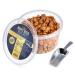 Butter Toffee Cashews 23 Oz. Party or Gift Table-Top-Bucket with Mini Aluminum Scooper Included!