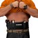 BRAVOBELT Belly Band Holster for Concealed Carry - Athletic Flex FIT for Running, Jogging, Hiking - Glock 17-43 Ruger S&W M&P 40 Shield | for Men & Women Black Standard - Up to 44" Belly