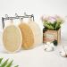 olyee Natural Loofah 4 Pack Exfoliating Sponge Face Wash Pads Body Loofah Skin Bath Loofah Back Scrubber Luffa and Terry Cloth Hang Biodegradable Shower Sponges for Adults Women Men - Buy Online on SooperMarket.com