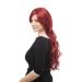 WIG ME UP 9321L-39 - Long Aubergine-Red Wet-Look Curly Wig | International Shipping Available - Buy Online on SooperMarket.com