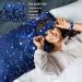 Whaline 4Pcs Body Silk Satin Pillowcase Set with Eye Mask, Scrunchie, and Hair Cap | Starry Dark Blue Sky Theme | Hypoallergenic and Soft Pillow Cover for Hair and Skin - Buy Online on SooperMarket.com