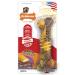 Interpet Nylabone Chew Toy for Extreme Chewers Textured Bone Beef and Cheese Flavor M Brown M