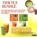 Thai Milk Tea Bundle - 14 Sachets with Ranong 3 in 1 Instant Thai Tea Mix and Ranong Matcha Green Tea Latte Instant Mix Including Mint Retail Boba Tea Straws - Buy Online on SooperMarket.com