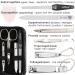 Buy Three Swords Roma 8-Piece Manicure Set | High-Quality Nail Care in Dotted Synthetic Leather Etui | Nail Scissors Clippers Tweezers & Glass Files - Buy Online on SooperMarket.com