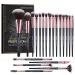 Brush set make -up 20 pcs Professional make -up brush set eyeshadow rouge make -up brush travel kabuki face powder eyes make -up brush cosmetic brush set with gift box black