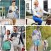 CUBY Reversible Pet Dog Sling Carrier - Hands-free Double-sided Pouch for Puppy and Kitty - Striped Grey - 32x20x8cm - Buy Online on SooperMarket.com