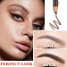 Waterproof Eyebrow Pencil Set - Dark Brown | Microblading Eyebrow Pen for Makeup and Tattoo | Includes Trimming Tool - Buy Online on SooperMarket.com