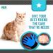KENNELS & KATS Pet Grooming Glove | Premium De-shedding Brush for Dogs, Cats, Rabbits & Horses | 260 Tips for Mess-free Grooming | One Size Fits All | Blue - Buy Online on SooperMarket.com