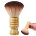 FOMIYES Barber Neck Duster Wooden Handle Hair Sweeping Brush Hair Cut Cleaning Brush Soft Nylon Hair Brush Professional Salon Supply Household Hairdressing Tool