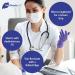 Meditrade Nitrile Examination Gloves - Medium Powder Free Hypoallergenic Heavy Duty Long Cuff Ambidextrous Disposable for Any Sector Bulk Buy (Large) (Violet) - Buy Online on SooperMarket.com