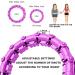 Large Smart Weighted Exercise Hoop for Abdomen Fitness & Weight Loss - Adjustable Weight & Auto-Spinning Ball - Purple - Buy Online on SooperMarket.com