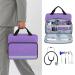 Trunab Padded Stethoscope Case Small First Aid Kit Bag Empty Hold Two Stethoscopes Compatible with 3M Littmann/MDF/ADC Ideal for Home Car Camping and Hiking Purple - Buy Online on SooperMarket.com