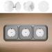 Buy COM-FOUR Child Locking Sockets - 10-Pack Safety for Babies & Toddlers with Metal Key - Secure Home Protection - Buy Online on SooperMarket.com