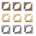 Book Corner Protector Metal Corner Cover for Scrapbook Album Menu Folder Include 50PCS Gold  50PCS Silver and 50PCS Bronze (150PCS)
