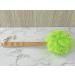 Exfoliating Shower Loofah & Back Scrubber with Long Wooden Handle - Perfect for Men & Women - Easy Reach Bath Brush (Green - Buy Online on SooperMarket.com