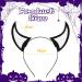 2 Pieces Halloween Cosplay Headband Spider Web Devil Horn Headband Mesh Demon Horns Head Band Black Devil Hair Bands for Women Girls Halloween Costume Fancy Dress Accessories - Buy Online on SooperMarket.com