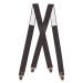 Pierrot men's braces wide and vintage premium - made in Germany/france - reinforced rubber band & leather fittings with extra strong metal clips - adjustable length up to 130cm black points
