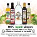 De La Rosa Organic Distilled White Vinegar 32oz - Raw & Unfiltered | Vegan, Gluten-Free, Kosher | Perfect for Salads, Dressings, Marinades | 32 Fl Oz - Buy Online on SooperMarket.com