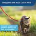 Buy PetSafe Come with Me Kitty Harness & Bungee Leash for Cats - Small Red/Cranberry | International Shipping Available - Buy Online on SooperMarket.com