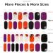 NAILOG Semi Cured Gel Nail Strips - Salon-Quality Long Lasting Nail Wraps - Dark Moon Night - 34 pcs - Buy Online on SooperMarket.com