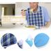 Adult Bib 3Colors Adult Waterproof Mealtime Bib Double Layer Elder Dinning Clothes Protector Ideal for Inconvenience People(Blue) - Buy Online on SooperMarket.com