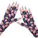 MelodySusie UV Glove for Gel Nail Lamp  Professional UPF50+ UV Protection Gloves for Manicures Pastel Rose