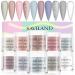 Saviland Acrylic Powder Set - 10 Colors Acrylic Nail Powder Glitter White Pink Professional Polymer Colored Acrylic Nail Powder for Nail Extension No Nail Lamp Needed Daily Colors