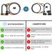 Heavy Duty Bike U Lock with Cable - Anti Theft Bicycle Lock Holder - Buy Online on SooperMarket.com