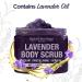 Lavender Sea Salt Body Scrub with Shea Butter and Aloe Vera - 340g/12oz - Buy Online on SooperMarket.com
