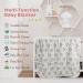 Miracle Baby Muslin Swaddle Blanket for Boys and Girls - Panda Design - 110x150cm - Buy Online on SooperMarket.com