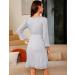 Bresdk Women's Maternity Nightdress: Long Sleeve Breastfeeding Nightgown in Grey - Buy Online on SooperMarket.com