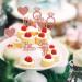 Unimall 48PC Rose Gold Glitter Cupcake Toppers | Diamond Ring & Heart Cake Picks for Weddings Engagements & Bachelorette Parties - Multi-Color Decorations - Buy Online on SooperMarket.com