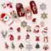 3D Christmas Nail Art Charms 28 Pcs - Metal Nail Studs, Rhinestones & Gems for DIY Nail Decorations - Multi-Colored A - Buy Online on SooperMarket.com