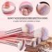 20pcs Professional Makeup Brush Set - Travel Kabuki & Eyeshadow Brushes with Gift Box | Pink Cosmetic Brush Set for Foundation & Concealer - Buy Online on SooperMarket.com