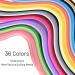 Paper Quilling Strips Set - 36 Colors - 900 Strips - 3mm x 39cm - Buy Online on SooperMarket.com